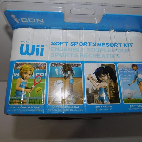 I-con Nintendo Wii Soft Sport Resort Kit NEW Bat Racquet Golf Club Sword - Picture 6 of 10